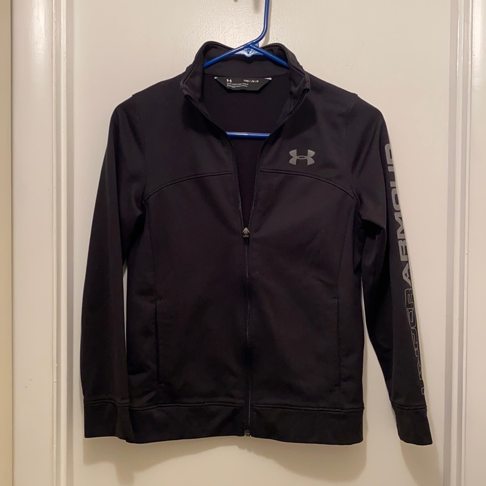 Black UnderArmour Active Jacket, Youth Medium